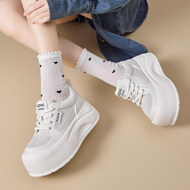 Platform Women's 2026 Summer New Big Head Casual Shoes Mesh Breathable Versatile Shoes Women's Shoes