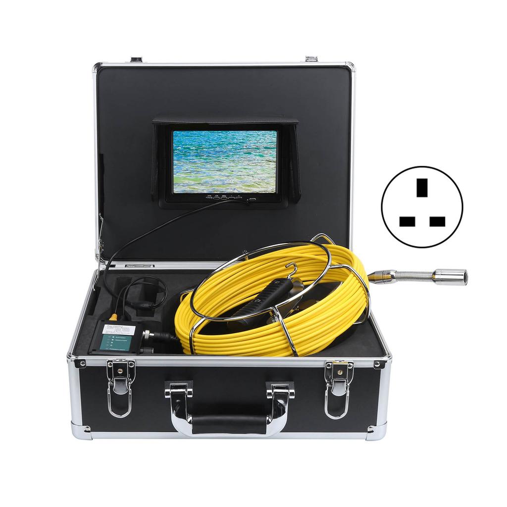 22mm Pipeline Inspection Camera 7in Screen IP68 1000TVL 12 LED Lights  for Drainage System