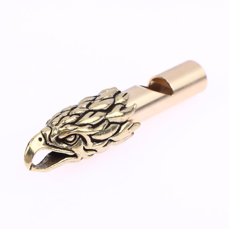 Pure Brass Whistle Keychain Outdoor Gear Bamboo Node Dragon Head Judge Whistle Competition Survival Competition Outdoor Goods