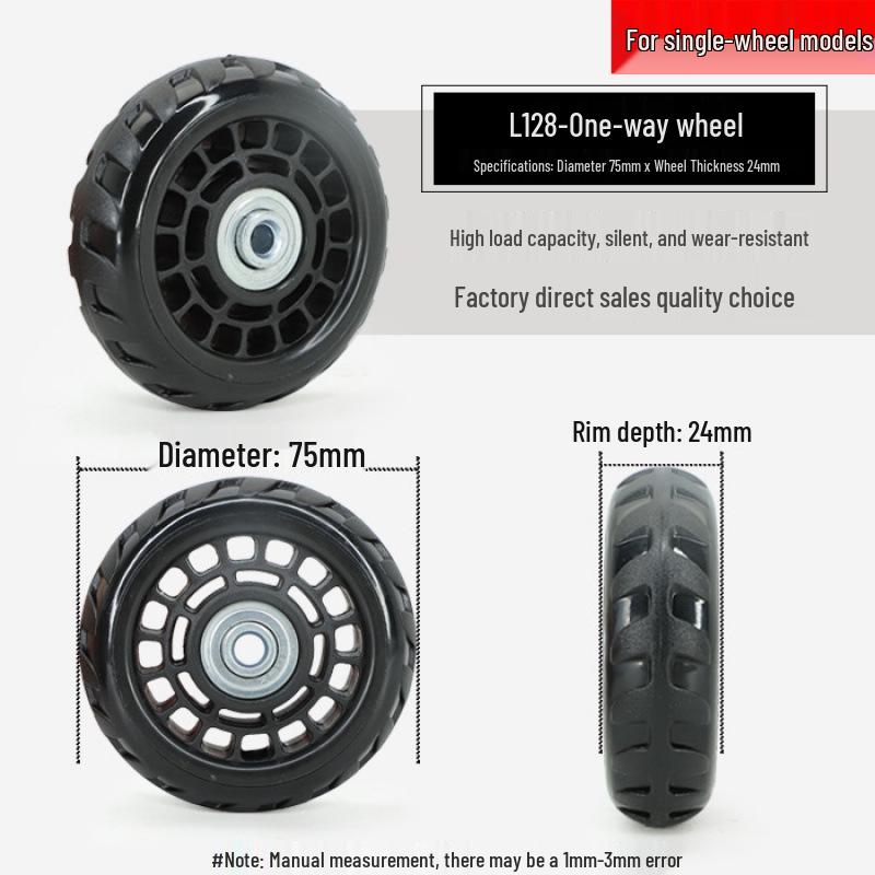 Universal Telescopic Luggage Wheels & Leather Case Replacement Rollers with Password Lock.