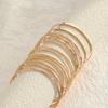 Multipurpose Bohomian Styles Bracelets Simple Geometric Wide Band Jewelry Accessory Set Portable for Women Ladies
