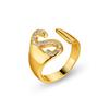 26 English Alphabet Adjustable Women's Fashion Rings