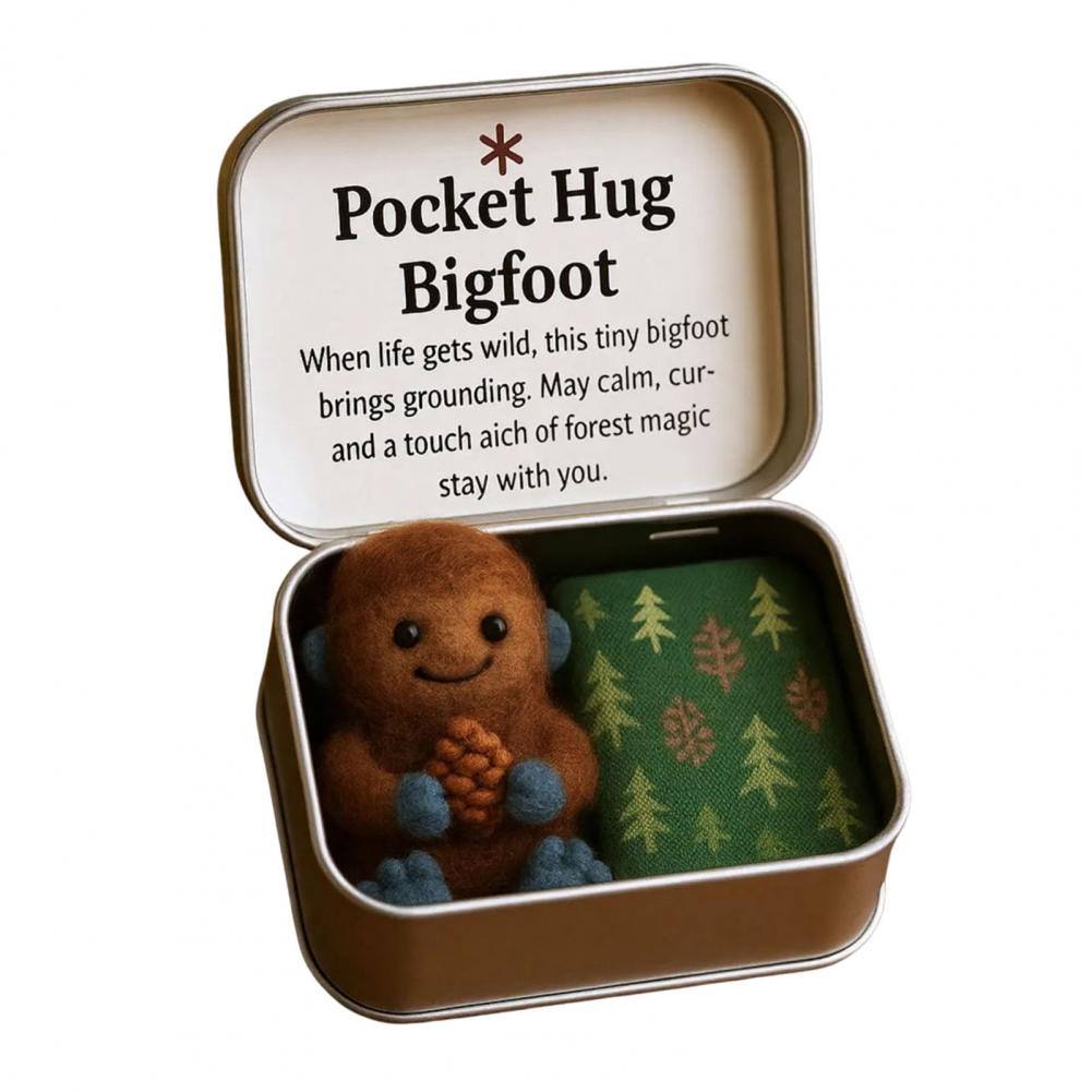 Christmas Pocket Hug Gift Handmade Felt Keepsake In Tin Box With Inspirational Message Card Little Pocket Xmas Stocking Stuffers