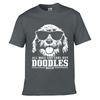 All Dogs Are Cool But Doodles Rule Solid Washed Vintage Tee Distressed Loose