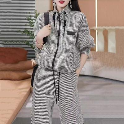 Casual Sport Tweedelige Set Dames Lente Herfst Losse Broek