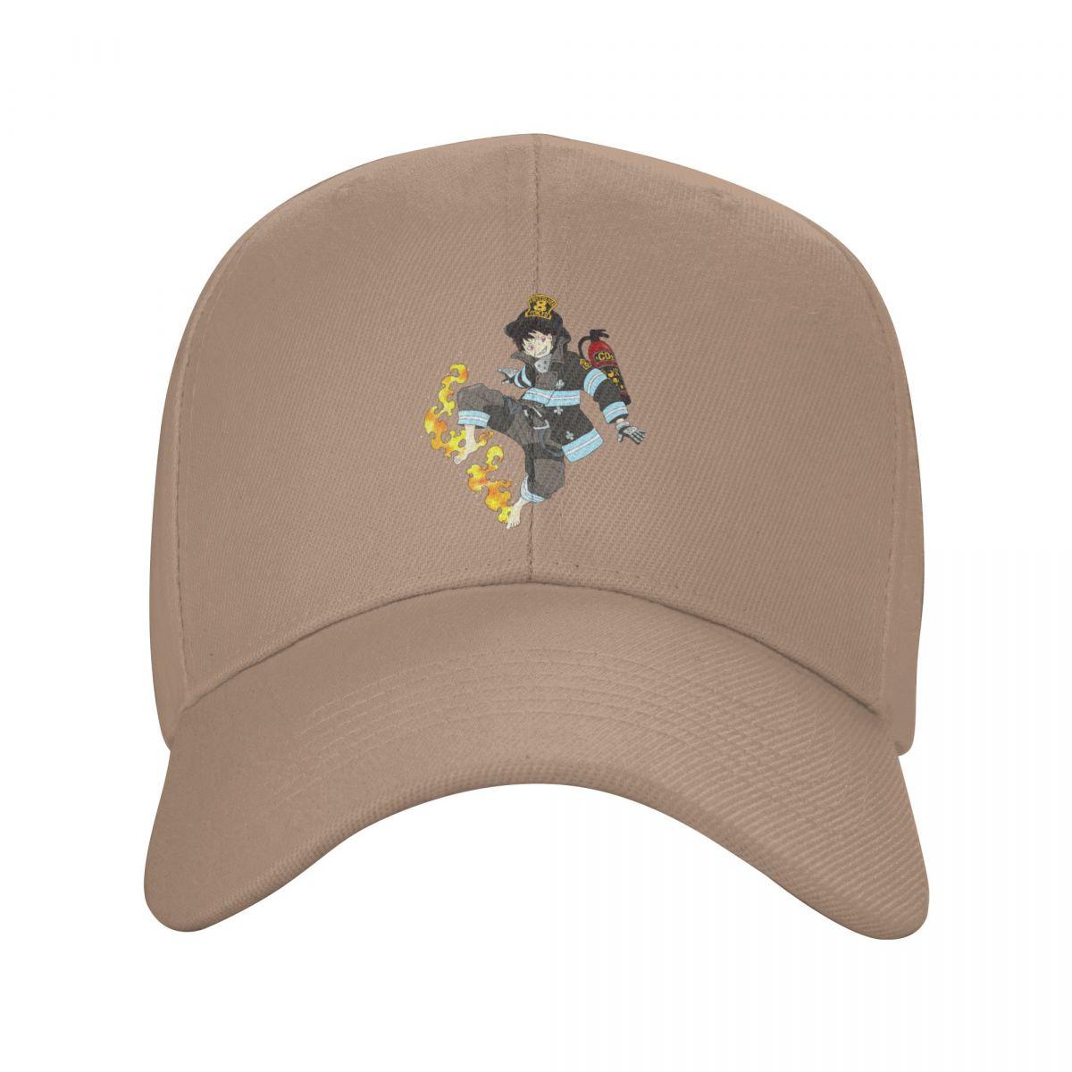

Fire Force Japanese Fantasy Battle Anime Baseball Caps Fashion Men Women Hats Adjustable Cap Sports Baseball Hat Casquette One Size