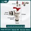All-Copper Valve Manifold: Three-Way Union, Male/Female Thread Ball Valve for Underfloor Heating and Wall-Hung Boilers