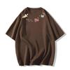 Women's Plus Size Retro Cartoon Short Sleeve T-shirt - American Summer Loose Fit, Petite Design Top