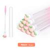 Reusable Eyelash Brushes Tube Spoolies Brushes Mascara Wands Plastic Fiber Nylon Lash Makeup Fruit Brush Tube 10pcs/bag