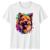 Colorful Dog Face TShirt Pet Portrait Dog Lover Gift For Him And Her