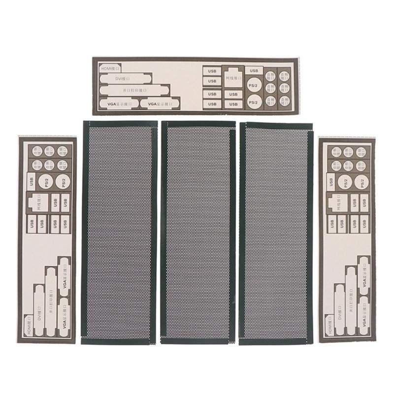 PVC Dust Filter Shield Back Plate For Computer Case Rear Panel Chassis Motherboard Protective Dust Prevention