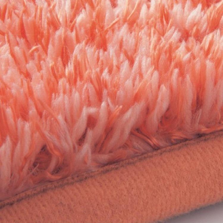 Round Carpet, Two Tone Short Plush Carpet, Living Room Coffee Table Carpet, Bedroom Bedside Mat, Hanging Basket Mat