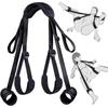 Sex Games  Bondage Restraints  Adult Sex Toys Straps Neck To Wrist Thigh Handcuffs Ankle Kits with Adjustable Restraints Set