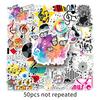50 Music Symbols Doodle Cartoon Decorative Water Cup Suitcase Laptop Doodle Stickers