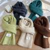 Soft Knit Wool Scarf Women Men Winter Warm Solid Color Cashmere Feel Neck Wrap Lightweight Fashion Accessory