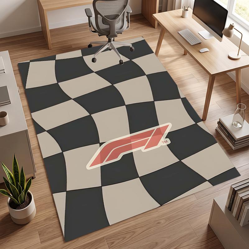F1 (19) Personalizowany dywanik biurowy z imieniem Stylowa dekoracja do salonu, sypialni, kuchni