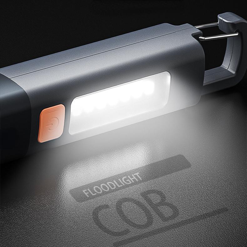 Outdoor Flashlight Portable Strong Light Variable Focus with Floodlight Side Lights Home Long Range Emergency Lamp Tools