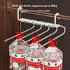 Non-Slip Multi-Layer Pants Hanger, Foldable Trouser Rack for Closet Organizer, 9-Tier Pants Holder with Anti-Scratch Rubber