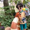 New Children's Cute Zoo Print Quick-Dry Swimsuit - Summer Boys & Girls Split Swimwear
