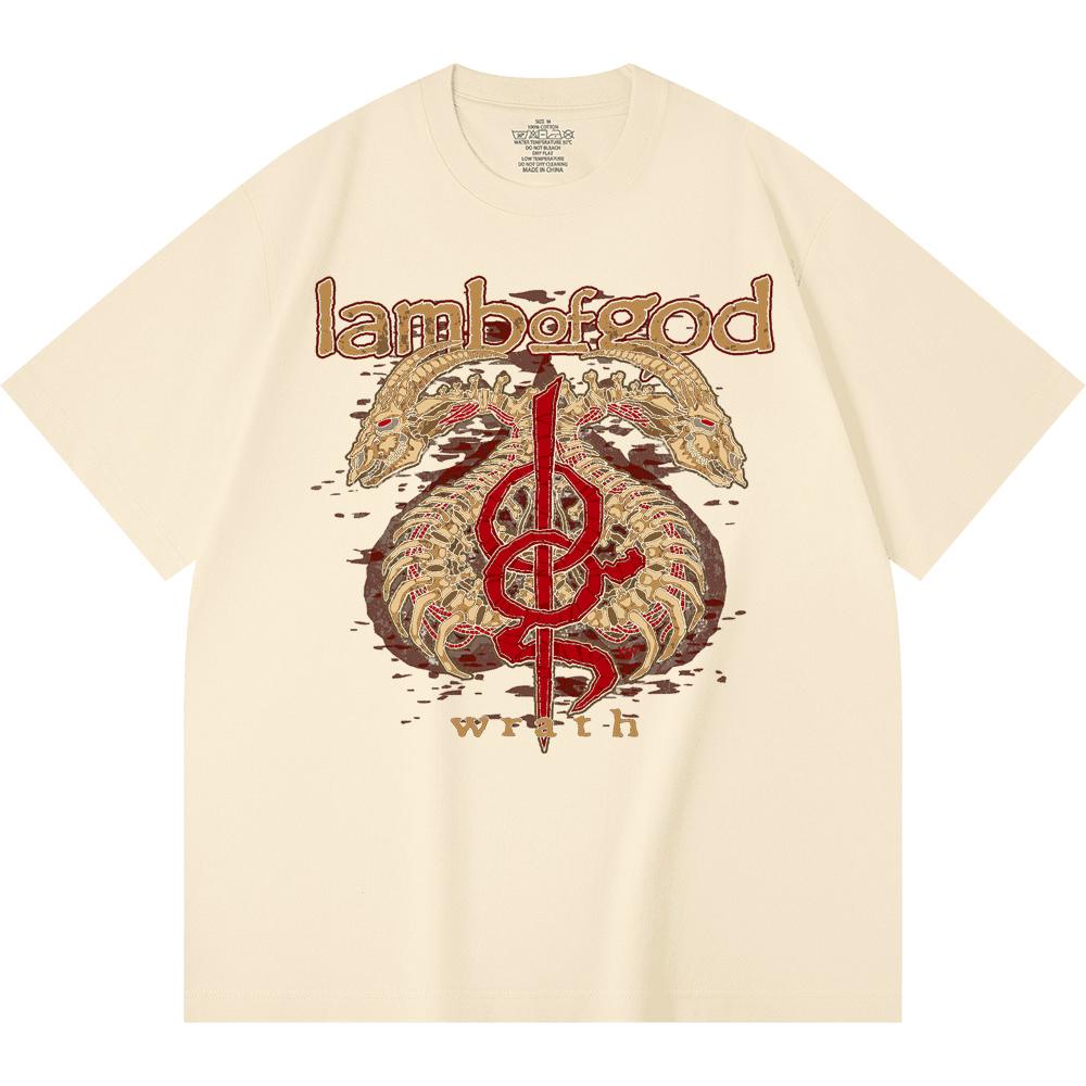 230 Gsm 100% Cotton Heavy Metal T-Shirt Rock Band Popular Music Print Unisex Heavy Cotton T Shirt