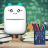 Drukuś Mini Thermal Printer Blue Mini Cat + Roll of Wall Paper
