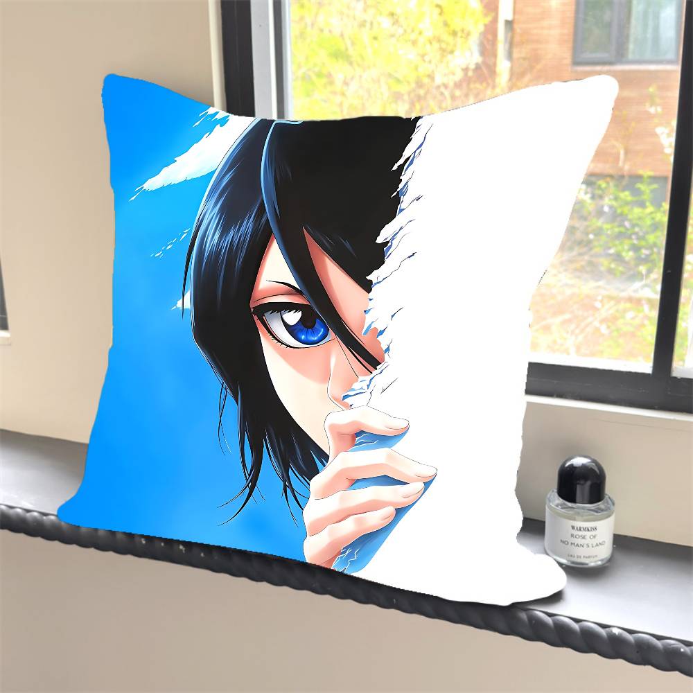 1PC A-Anime B-Bleach Character  Pillow Case Square  Bedroom Sofa Leisure Comfort Cushion Car Home Decoration Pillowcase 40x40