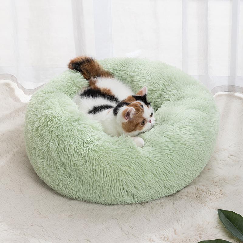 Cuccia rotonda per gatti in peluche, morbida cuccia per cani, sacco a pelo, cuccia per gatti, divano, cesto per cani di piccola, media e grande taglia.