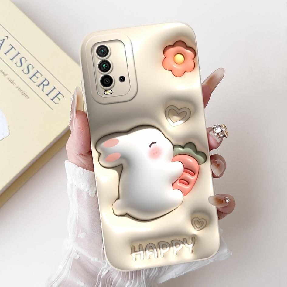 Shockproof Cover For Xiaomi Redmi 9T Case Redmi 9 Power Funda Cute Panda Rabbit Soft Phone Cases For Redmi9T Redmi9 Power Bumper