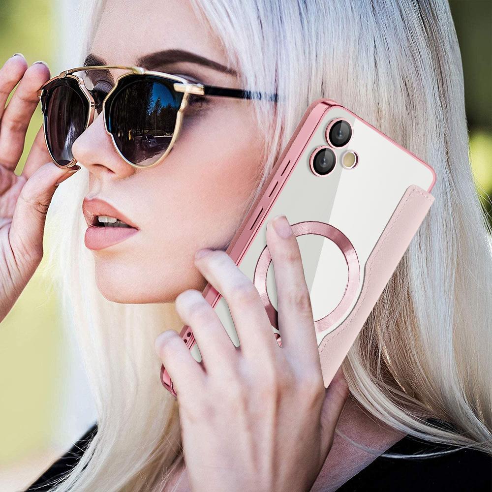 Magnetyczne etui dla Samsunga Galaxy A05 4G z blokadą RFID, uchwytem na karty i skórzanym pokrowcem na telefon z PU