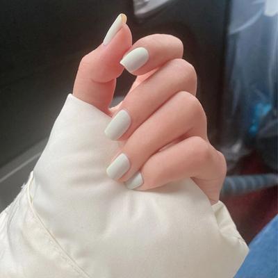 24 sztuk/zestaw Fałszywe Paznokcie Moda Prezent Darmowe 24 Sztuk Galaretki Klej Nail Art Naciśnij Na Paznokcie Paznokci Naklejki Wodoodporne
