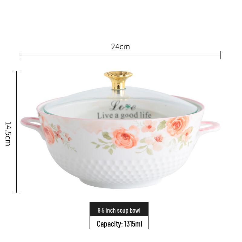 

Набор керамической посуды Yuyi Angel Pink Rose