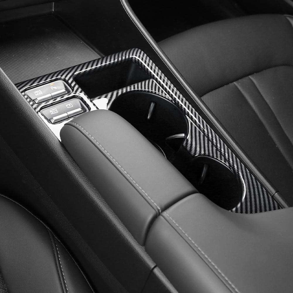 Carbon Fiber Central Console Water Cup Holder Trim Cover For Hyundai Sonata 2026 2026 Car Tuning LHD