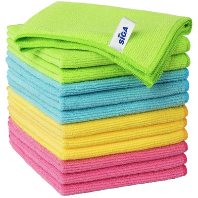 Microfiber Cleaning Cloth 32 X 32 4 Colors X 3 Pieces of Each Color Pieces MR.SIGA (approx. Cm) Color (12 Total)