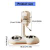 Dog Feeder Puppy Food Water Bowl Double Bowl Height Adjustable Large Capacity