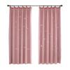 100*200cm Romance Double-Deck Cloth & Blackout Floor-standing Curtain Star Hollow Curtain Drape 2pcs