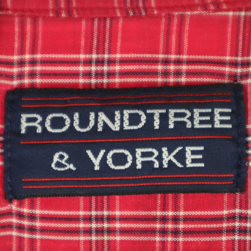 ROUNDTREE & YORKE 90s 00s Old Check Pattern Short Sleeve Button Down Cotton Shirt Men's Used