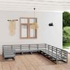 11 Piece Garden Lounge Set Solid Pine Wood