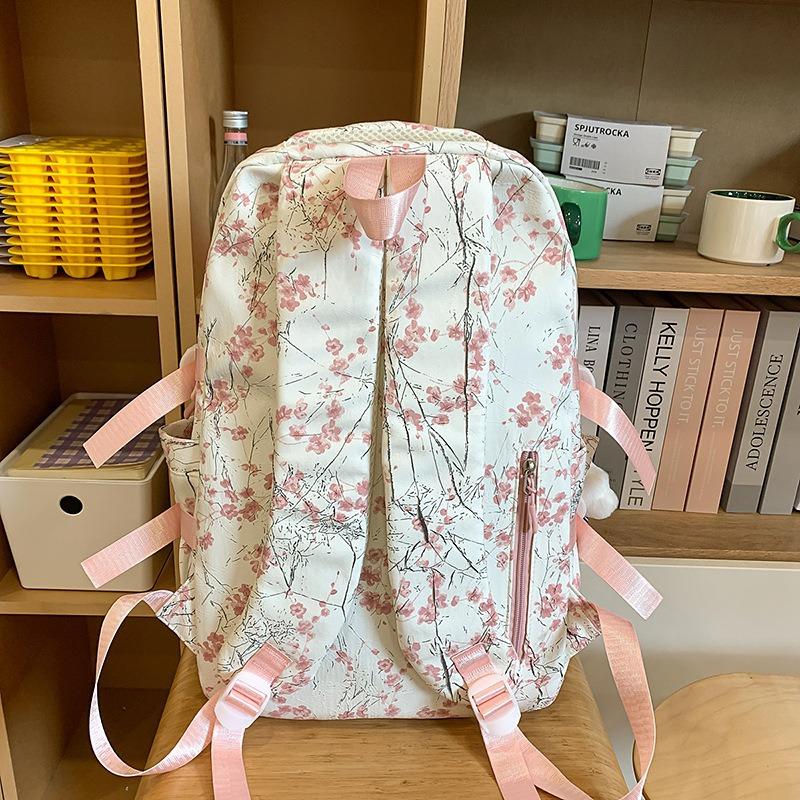 New Chinese style high value fresh and sweet backpack girl junior high school students lightweight large capacity backpack