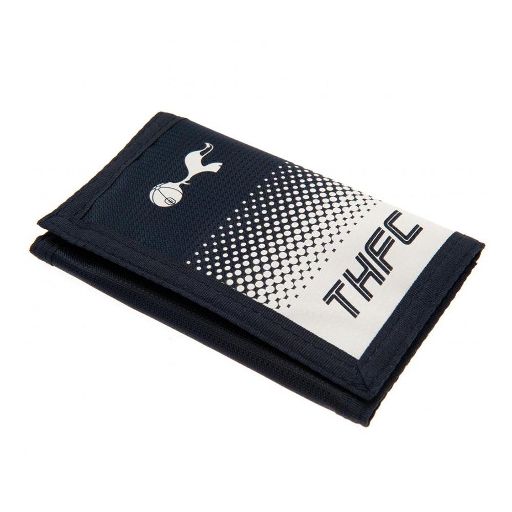 Portafoglio Ufficiale Tottenham Hotspur FC - Nylon, Con Stemma E Scomparti Per Banconote E Carte