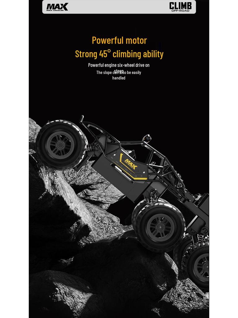 Six-Wheel Drive Remote Control Off-Road Stunt Climbing Car Toy for Kids