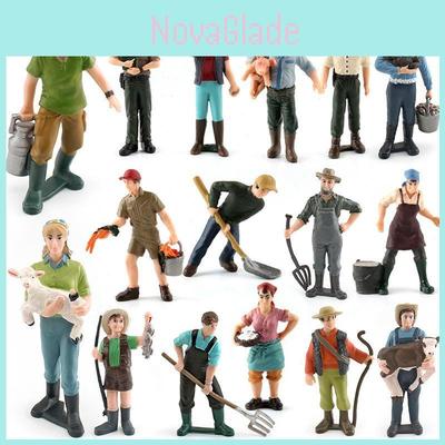 Simulated Diver Veterinarian Farmer Worker Postal Worker Toy Model Ornament For Collectors And Play