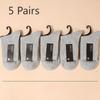 5 Pairs of Men's Autumn and Winter Solid Color Thickened Warm Tube Socks