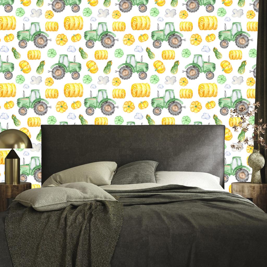 Tractors wallpaper for living room and bedroom 50x1000