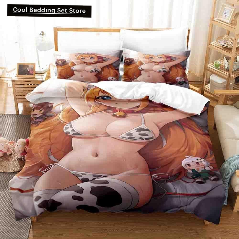 3D Print Anime Princess Connect! Re: Dive Bedding Set Single Twin Full Queen King Size Bed Set Adult Kid Bedroom Duvetcover Sets