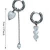 Asymmetrical Design Heart-Shaped Earrings Stereo Shape Stereo Earrings  For Women