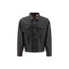 Levis Solid Color Button Down Shiny Leather Jacket Men Jackets Black A5019-0000