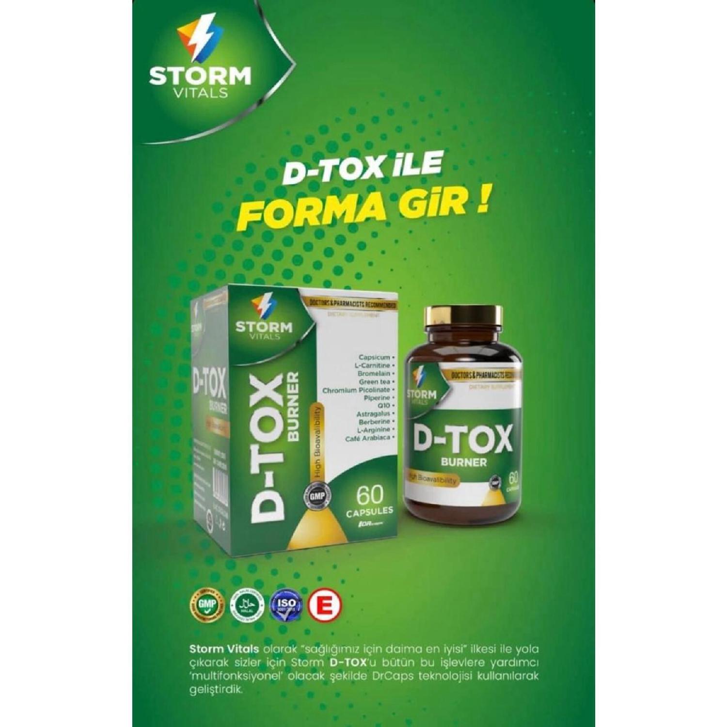 

D-tox Burner - Формула здорового харчування та детоксикації 60 капсул