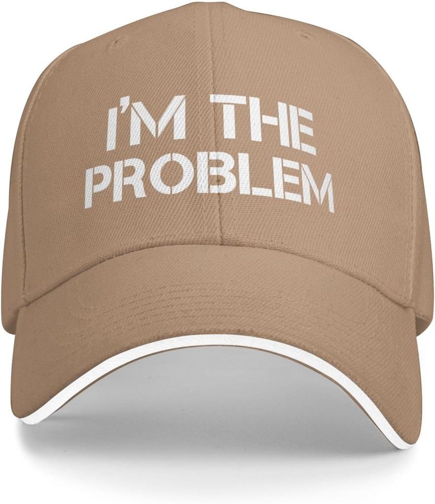 I Am The Problem Statement Baseball Cap Polyester Adjustable Dad Hat Unisex