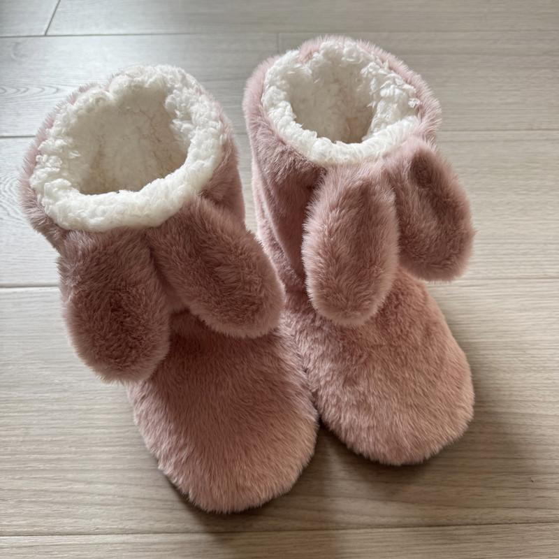 Stivali da Pavimento a Suola Morbida, Scarpe da Pavimento Ispessite Antiscivolo e Calde, Scarpe in Cotone per Uso Domestico