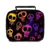 Colorful Skull Pattern Handheld Lunch Bag For Boy And Girls Best Gifts 2D Flat Cartoon School Bento Lunch Box Bag For Children